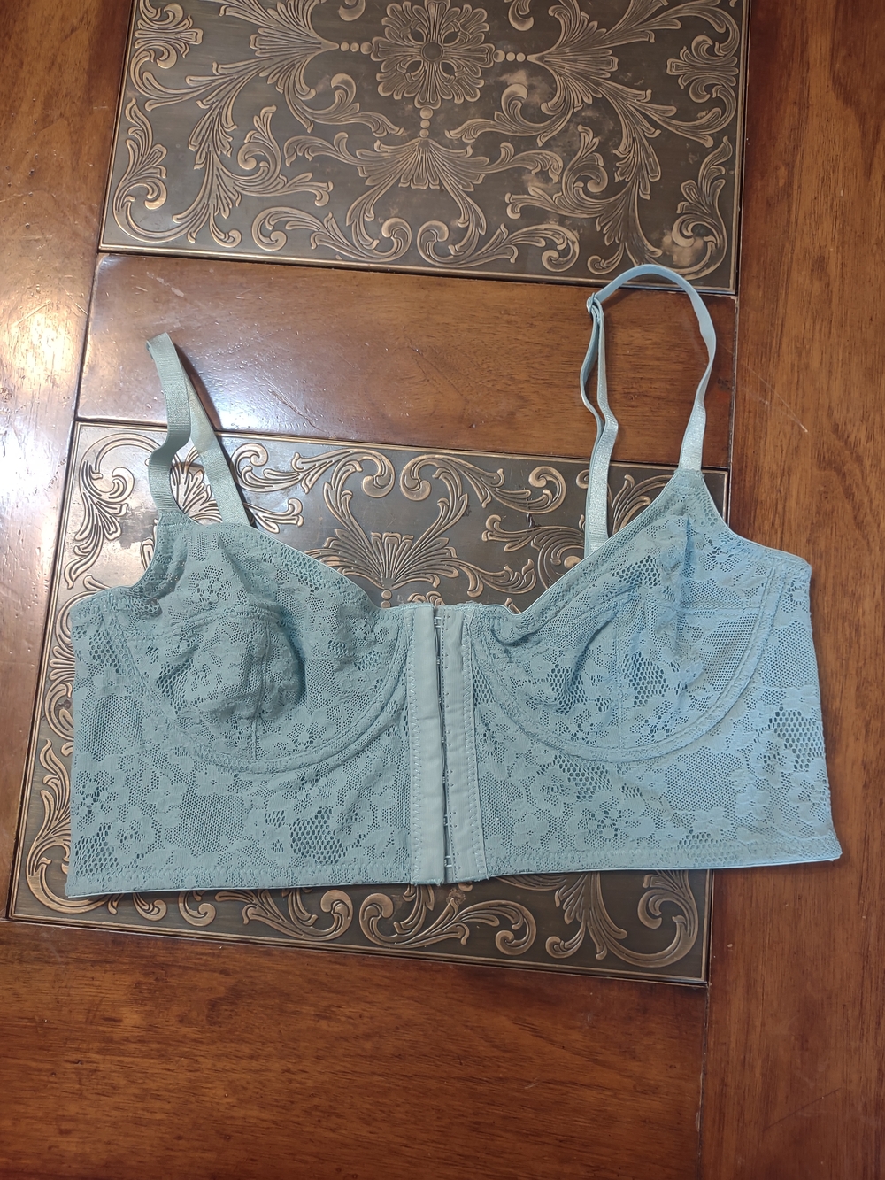 Free People Teal Lace Bralette